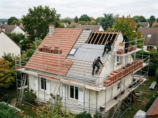 Illustration : rénovation de toiture